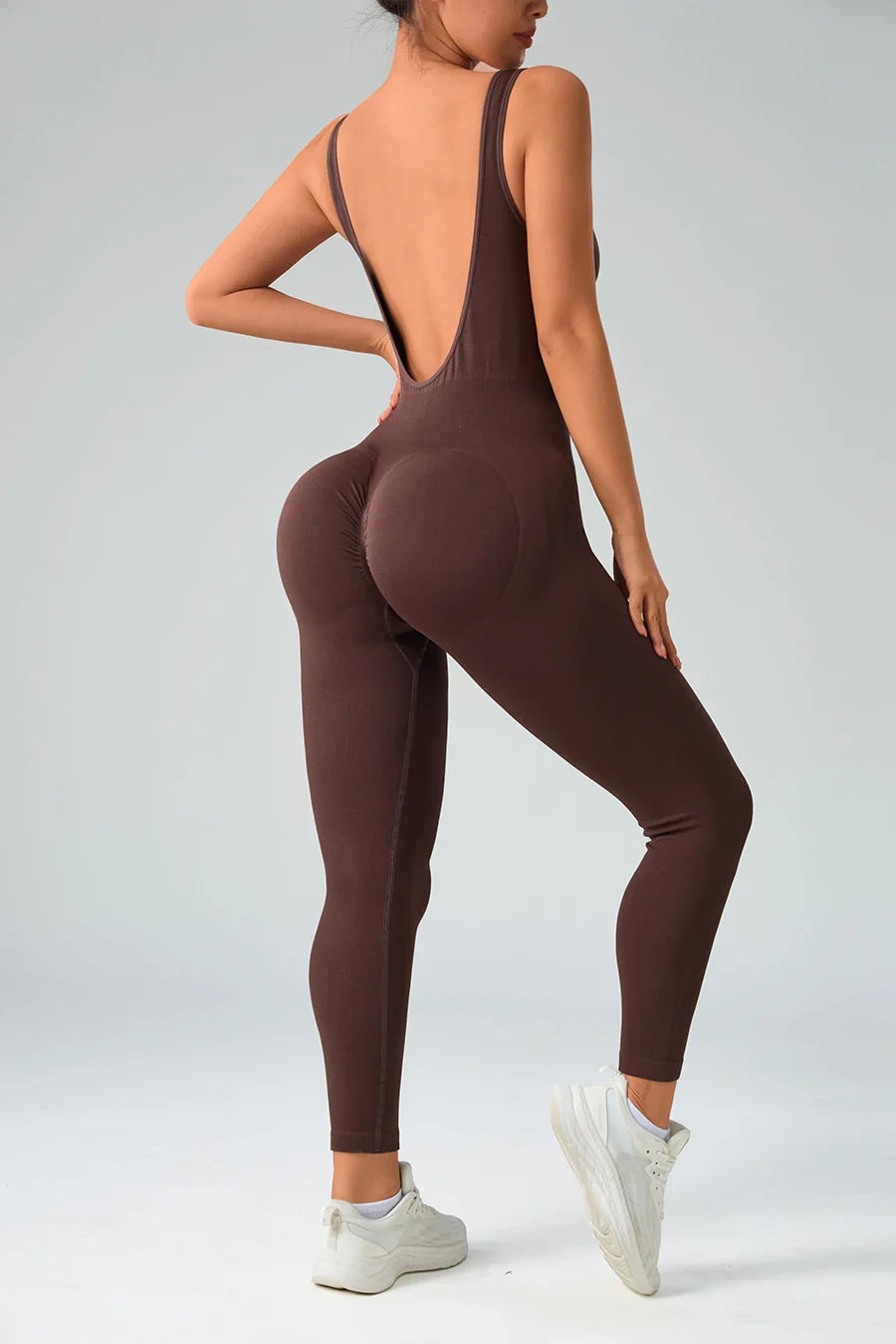 Seamless One-Piece Jumpsuit for Women Tummy Control Gym Wear Butt-Lifting Yoga Fitness Overalls Sport Pants Activewear Leggings
