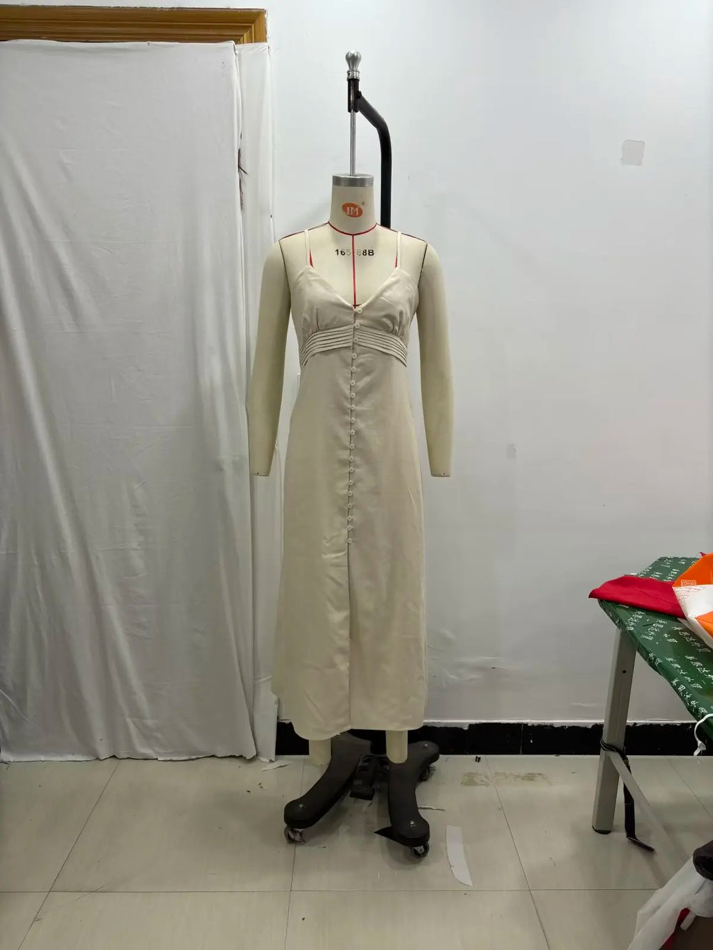 Linen Blended Suspender Dress For Women Summer French