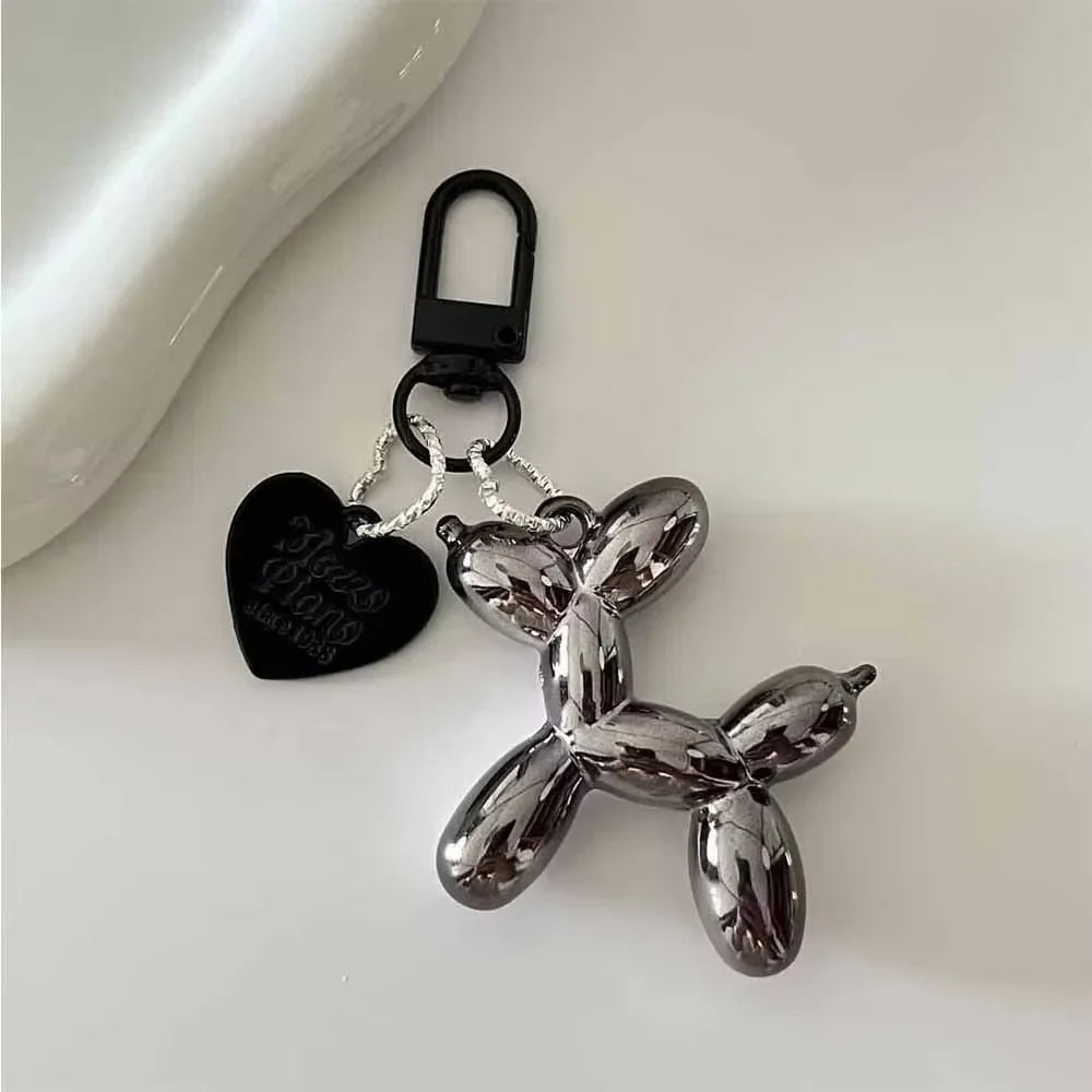 Y2K Balloon Dog Keychain for Girls Cute Sweet Style Phone Chain Bag Pendant Accessory