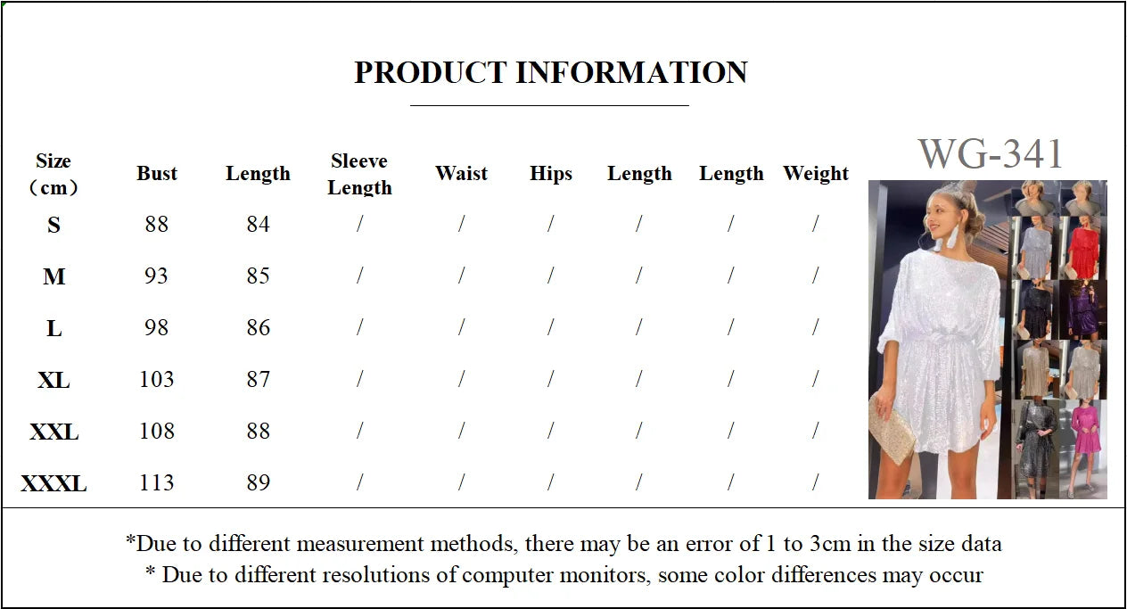 Sequin Dress Pearl Waistline Evening Cocktail Dress