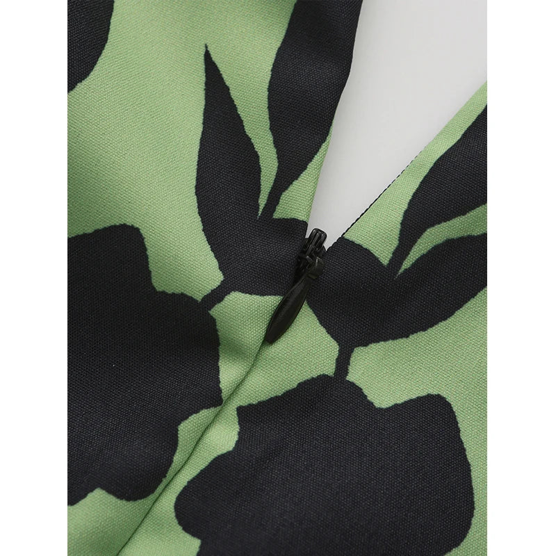 Muslim Maxi Dress With Flared Sleeves And V Neck For Women