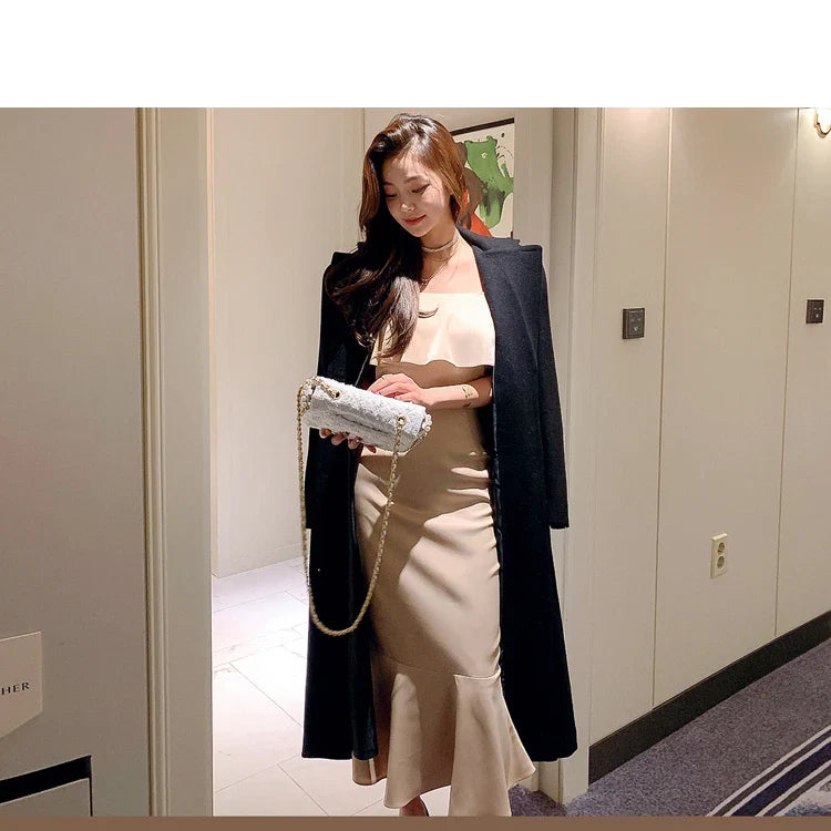 Slash Neck Mermaid Dress For Women Elegant Party Dress