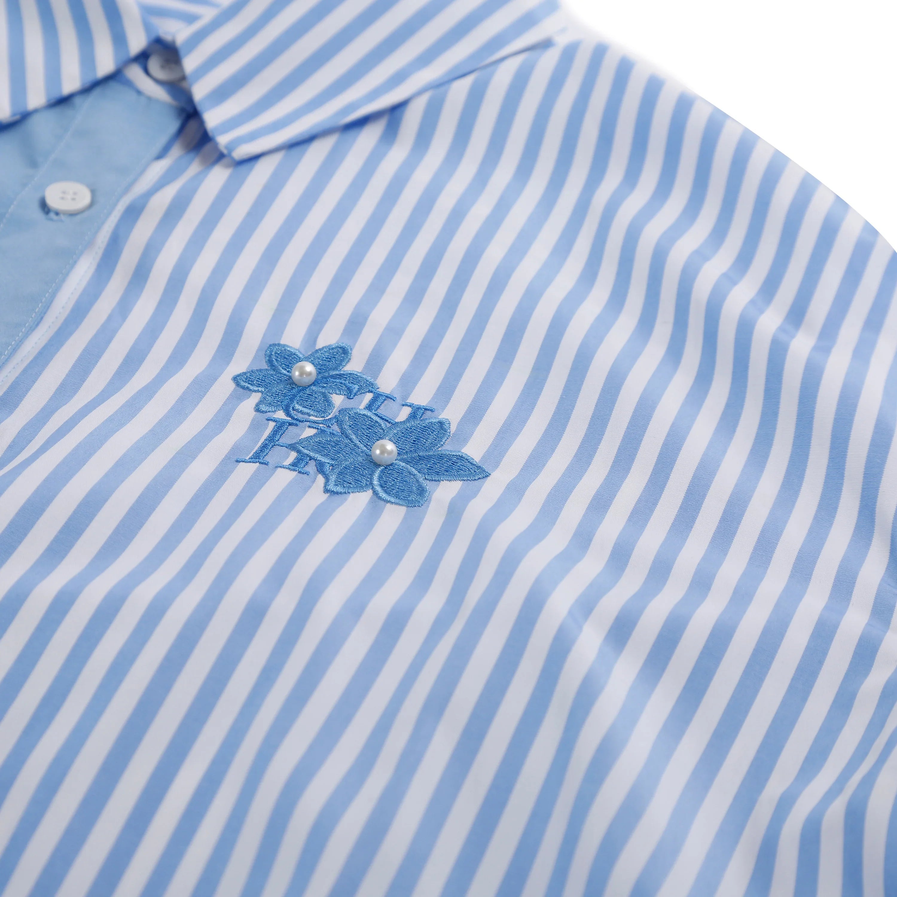 Stylish Lapel Collar Button-Down Striped Long Sleeve Blouse for Women Casual Irregular Hem Vintage Shirt