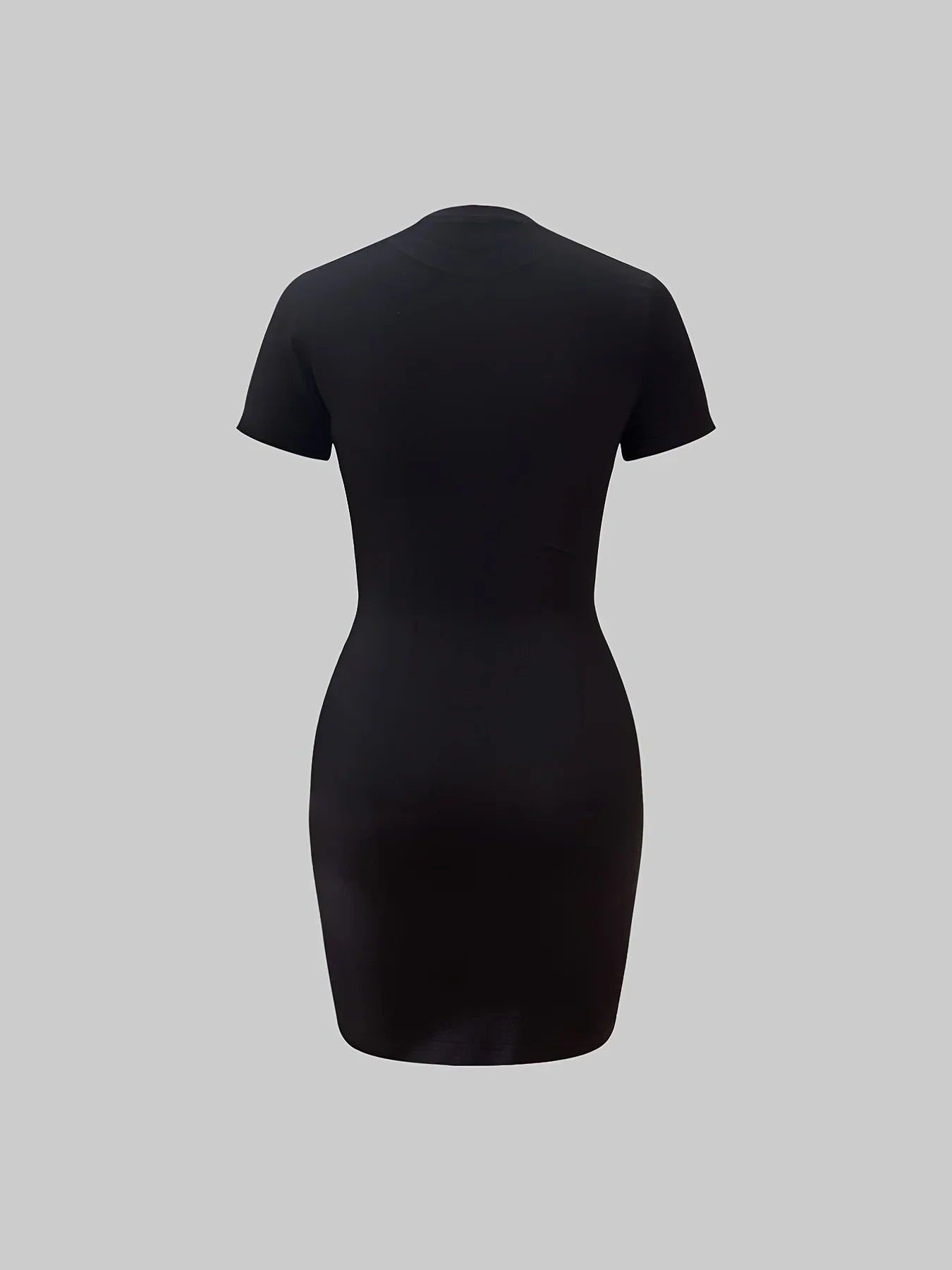 Paris Print Slim Fit Short Sleeve Mini T Shirt Dress