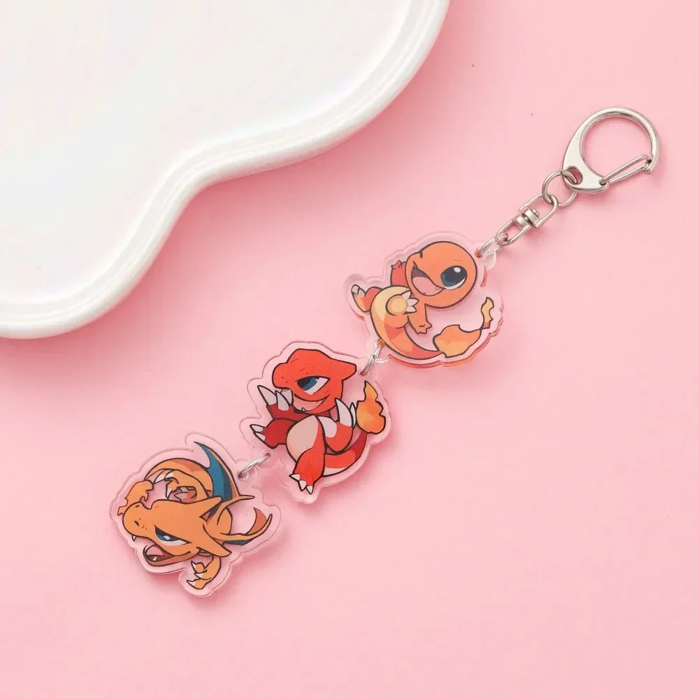 Cute Anime Acrylic Keychain Accessory Cartoon Car Bag Pendant Gift for Friends Fans