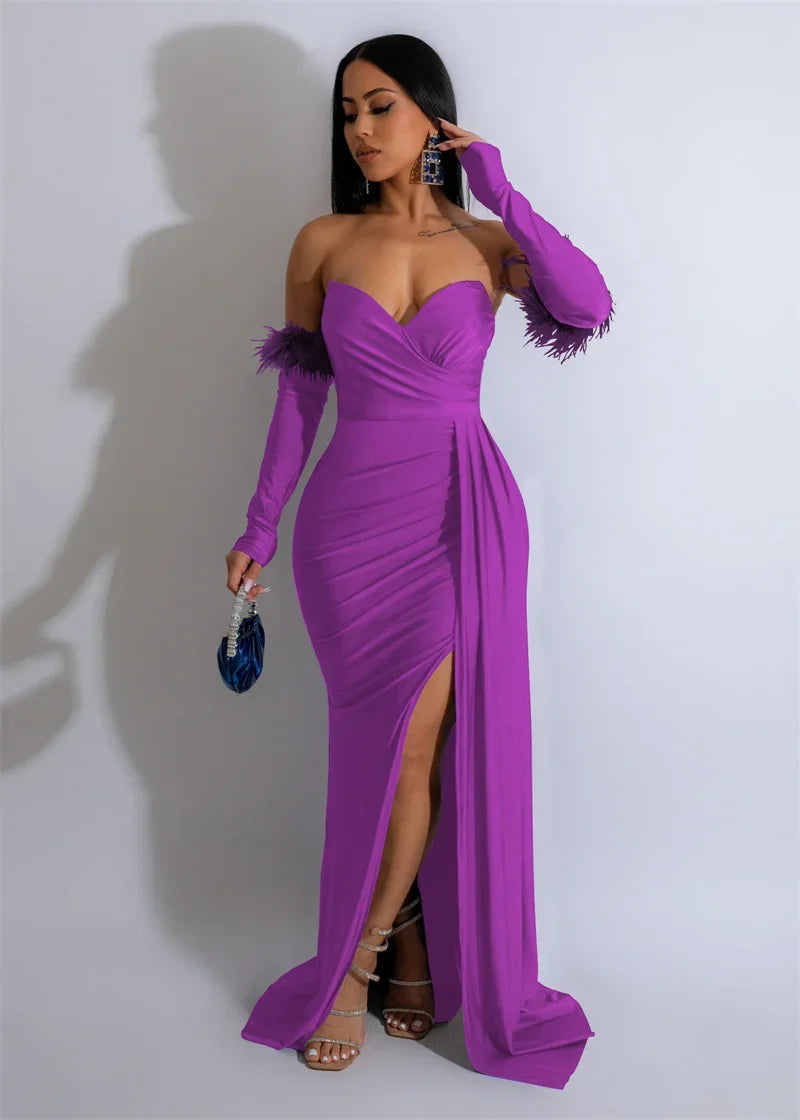 Off Shoulder Mermaid Evening Dress For Formal Party Guest
