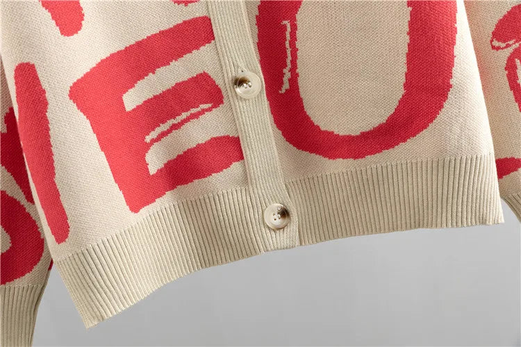 Women's Knitted Cardigan Tracksuit Set with Pockets Stylish Sweater and Pants Outfit