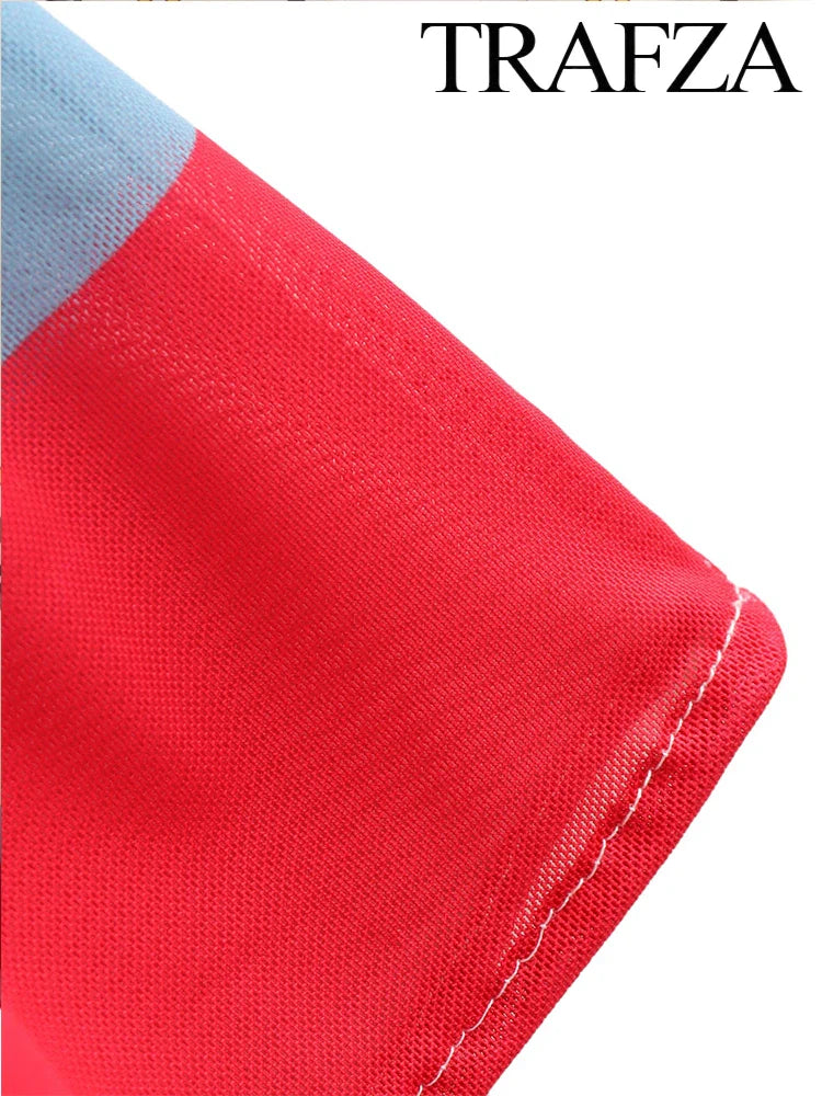 Boho Floral Print Halter Spaghetti Strap Backless Dress