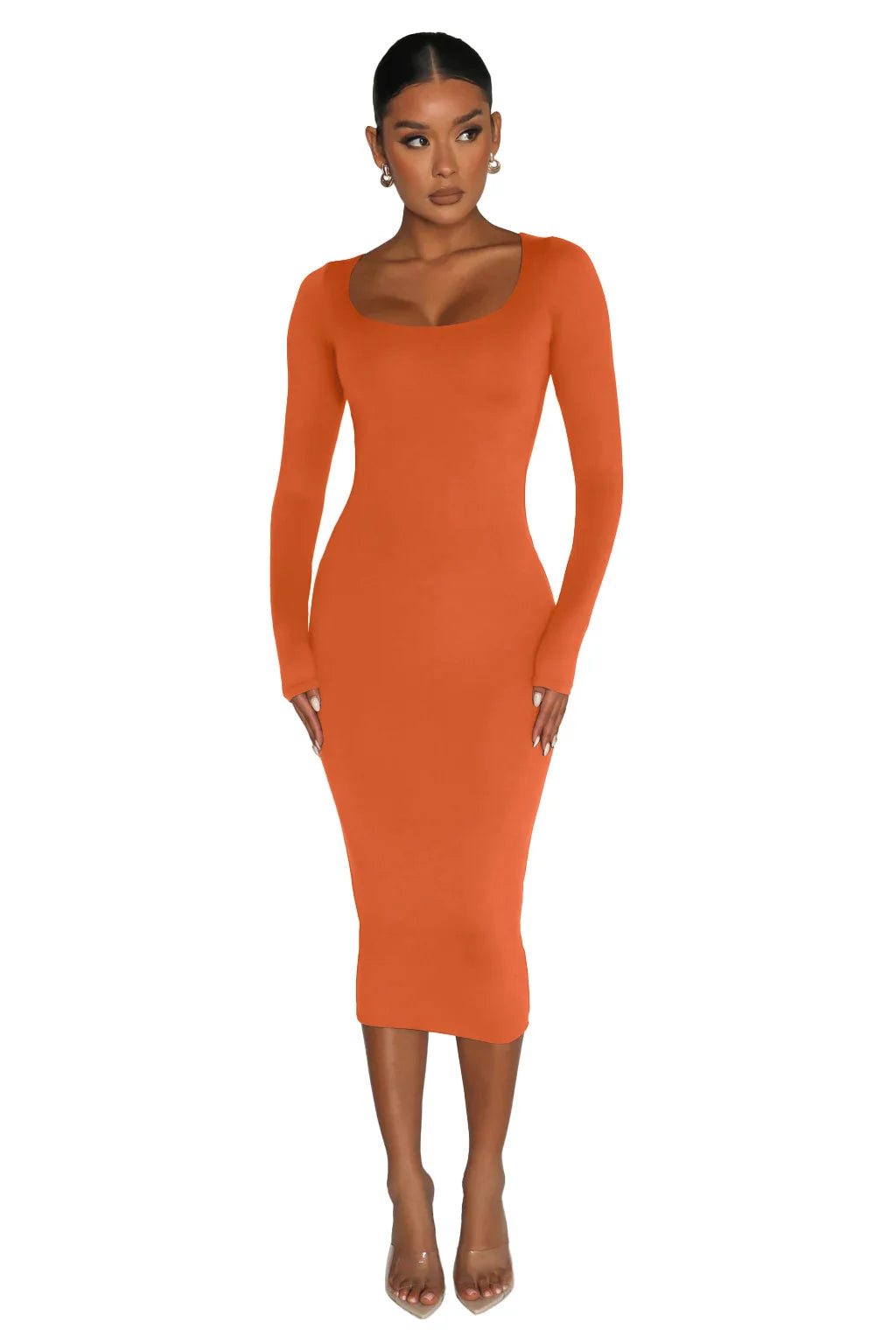 Velvet Bodycon Dress For Women Long Sleeve Party Clubwear