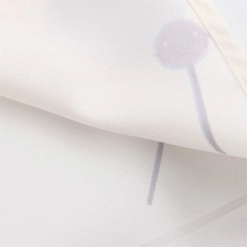 Printed Poplin Shirt Dress for Women Summer Fashion