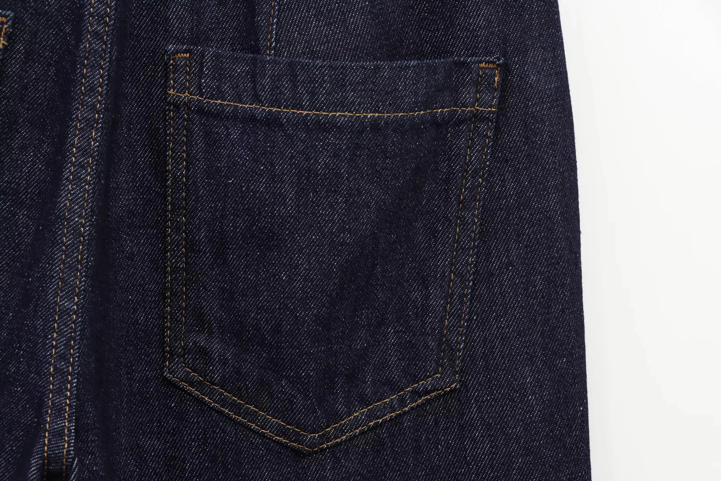 Women's Vintage Denim Streetwear Suit with Sleeveless Vest and Flare Pants