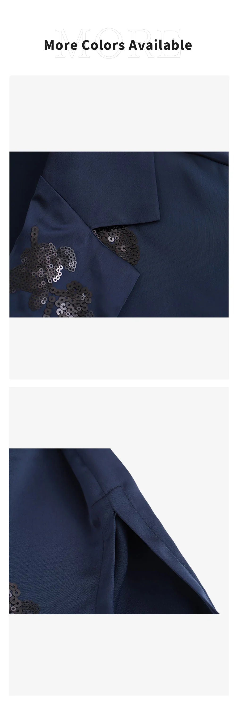 Elegant Women's Satin Kimono Coat with Sequin Lace-Up Detail and Beaded Silk Texture Pants Set