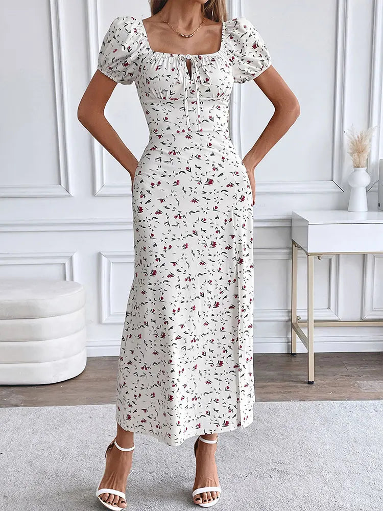 Womens Summer Dress Hollow Out Split Casual Club Wear