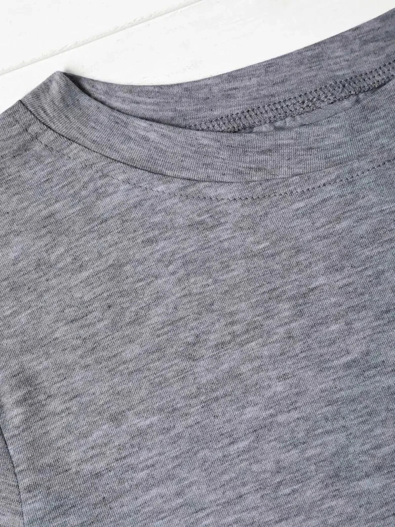 Women's Colorful Bear Print Casual Summer T-Shirt with Large Round Neck and Short Sleeves