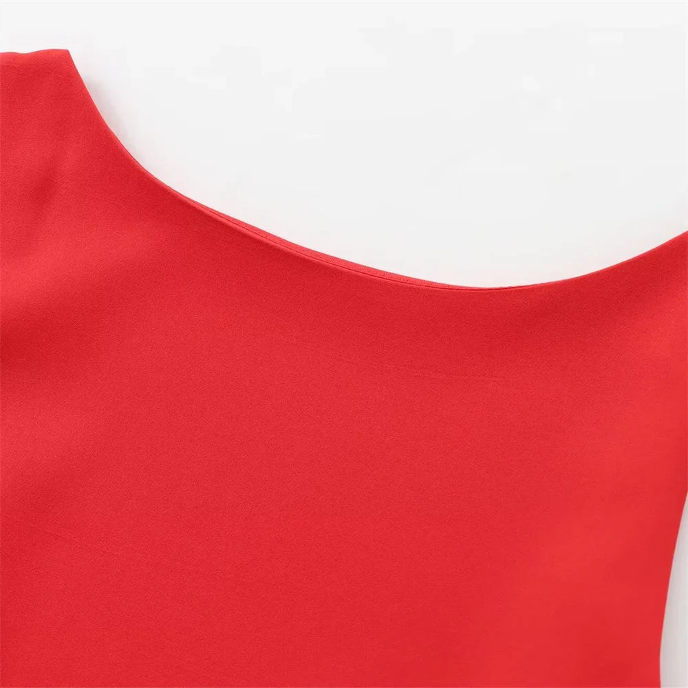 Sleeveless Camisole Dress With Layered Skirt For Autumn