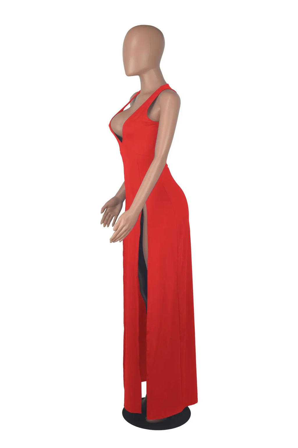 Backless V Neck Maxi Dress for Elegant Party Night