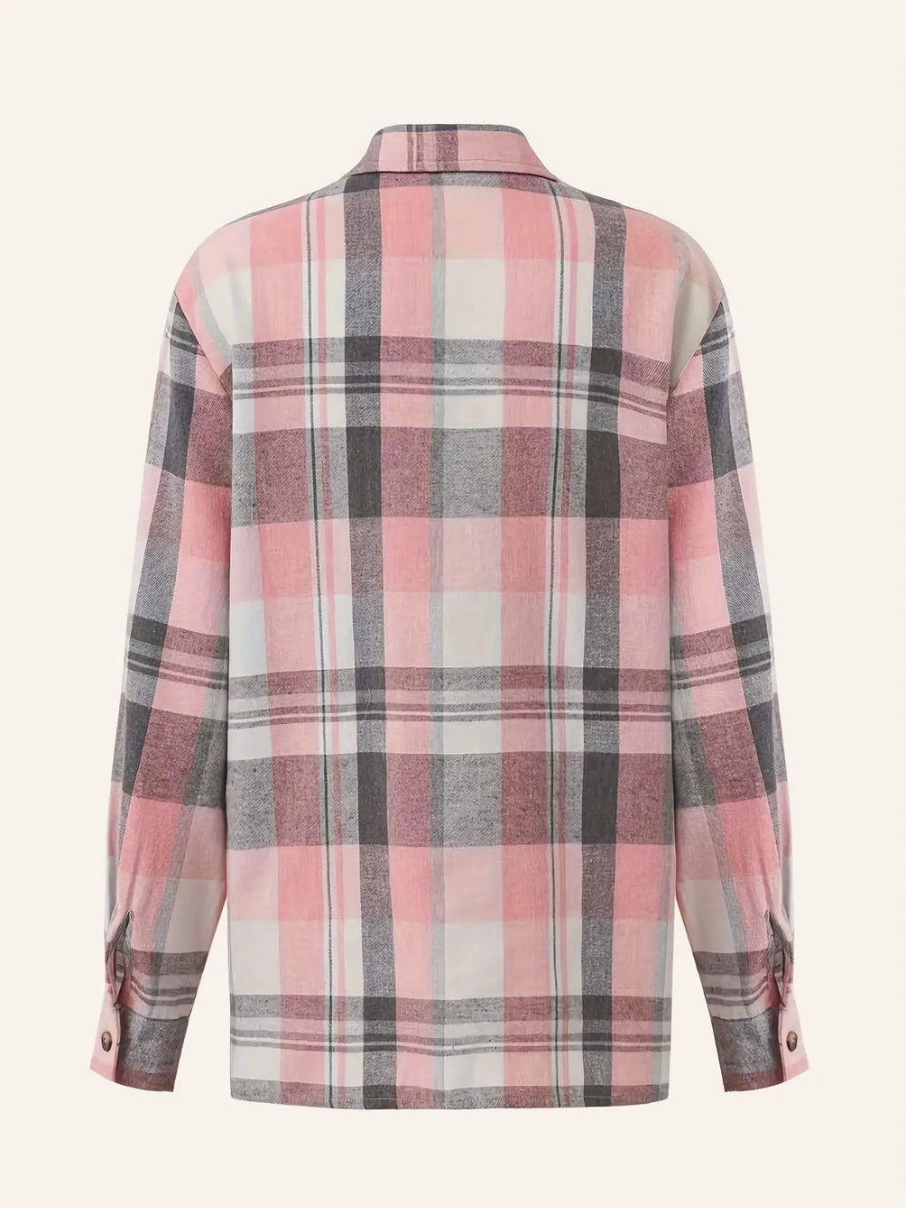 Loose Fit Plaid Shirt for Women Long Sleeve Casual Comfortable Autumn Winter Top
