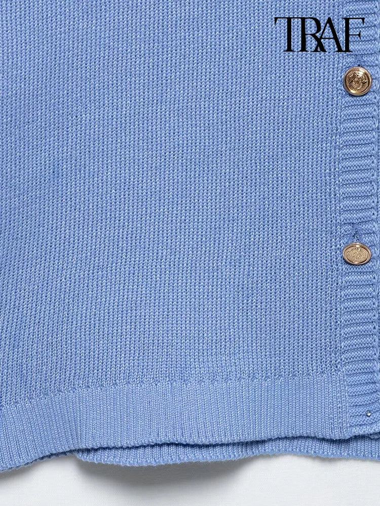 French Chic Solid Color Round Neck Mini Dress For Women