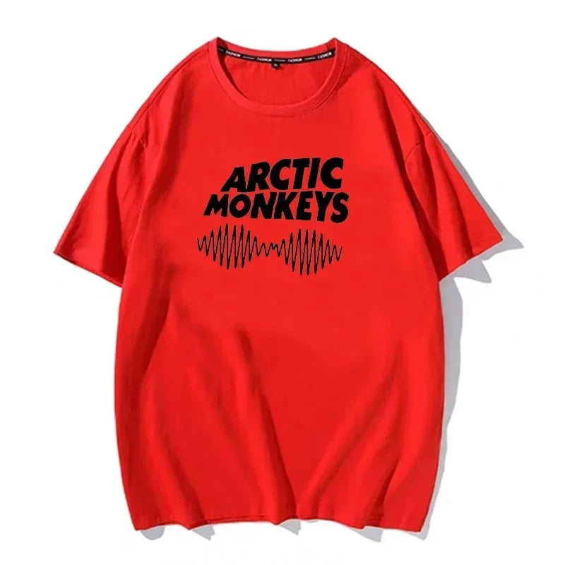 Arctic Monkeys Graphic T Shirt for Women Casual Manga Style White Tee