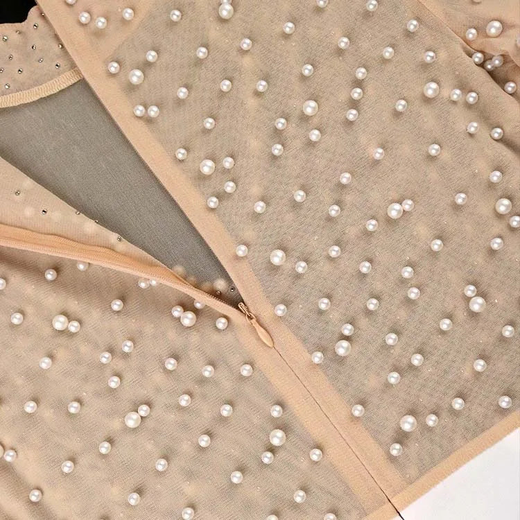 Elegant High Waisted Beaded Short Sleeve Jumpsuit for Women Luxury Birthday Dinner Party Romper Overalls Outfit