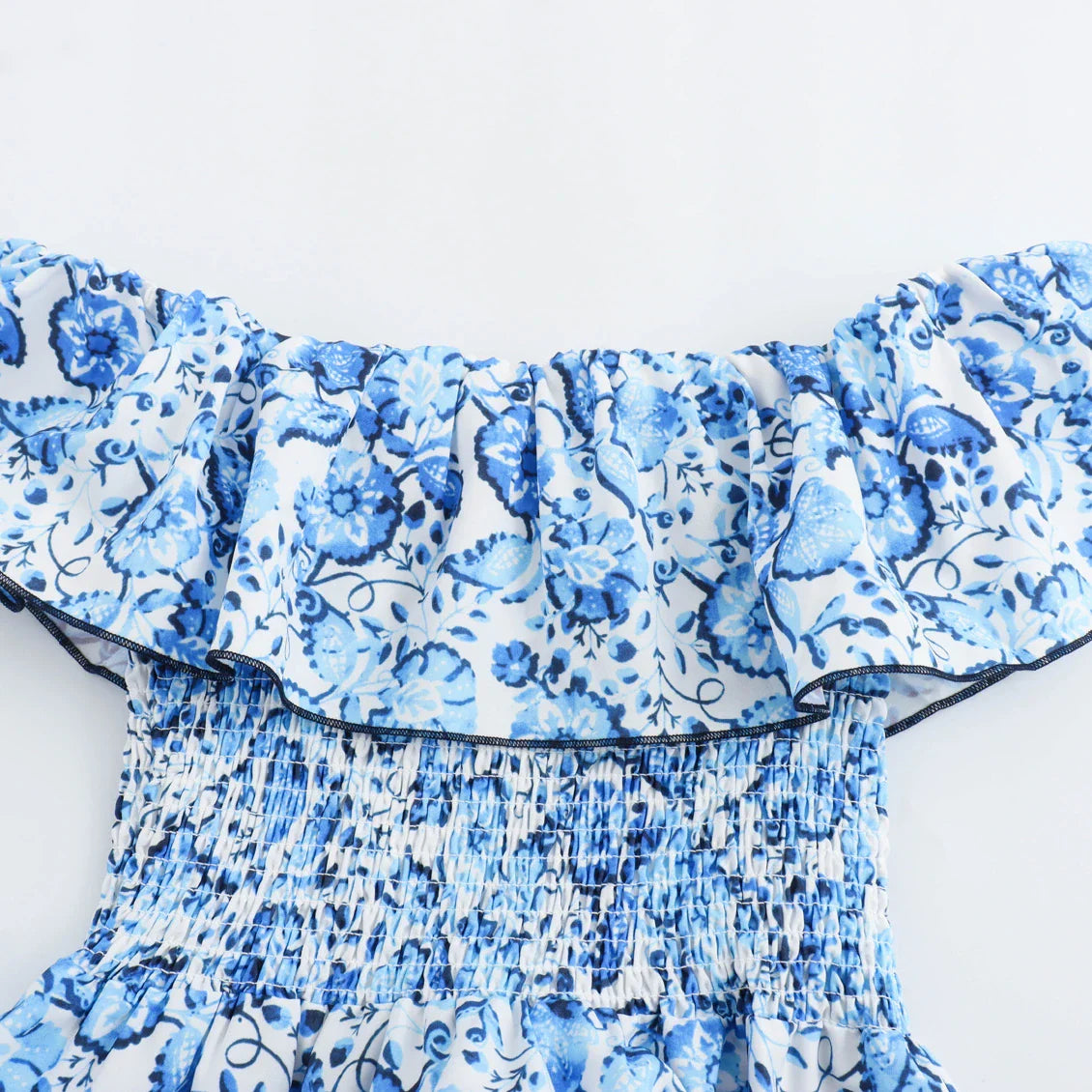 Off Shoulder Floral Print Long Vest Dress For Women