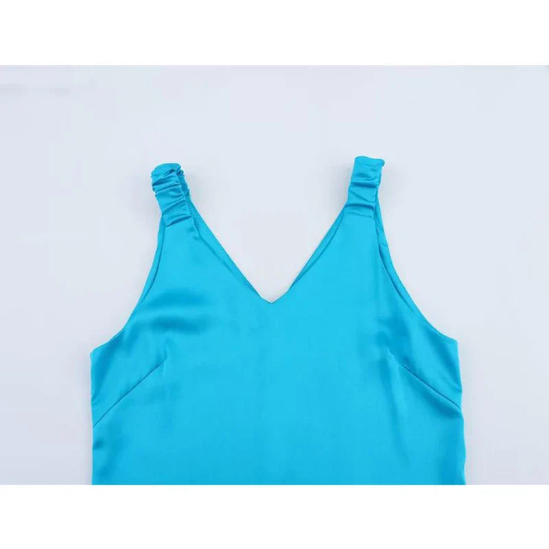 Summer Dress For Women V Neck Slim Street Chic Comfort