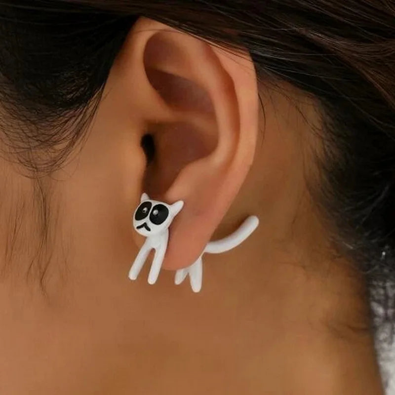 Cute Black Cat Earrings for Women Fashion Animal Kitten Jewelry Perfect for Parties and Festivals