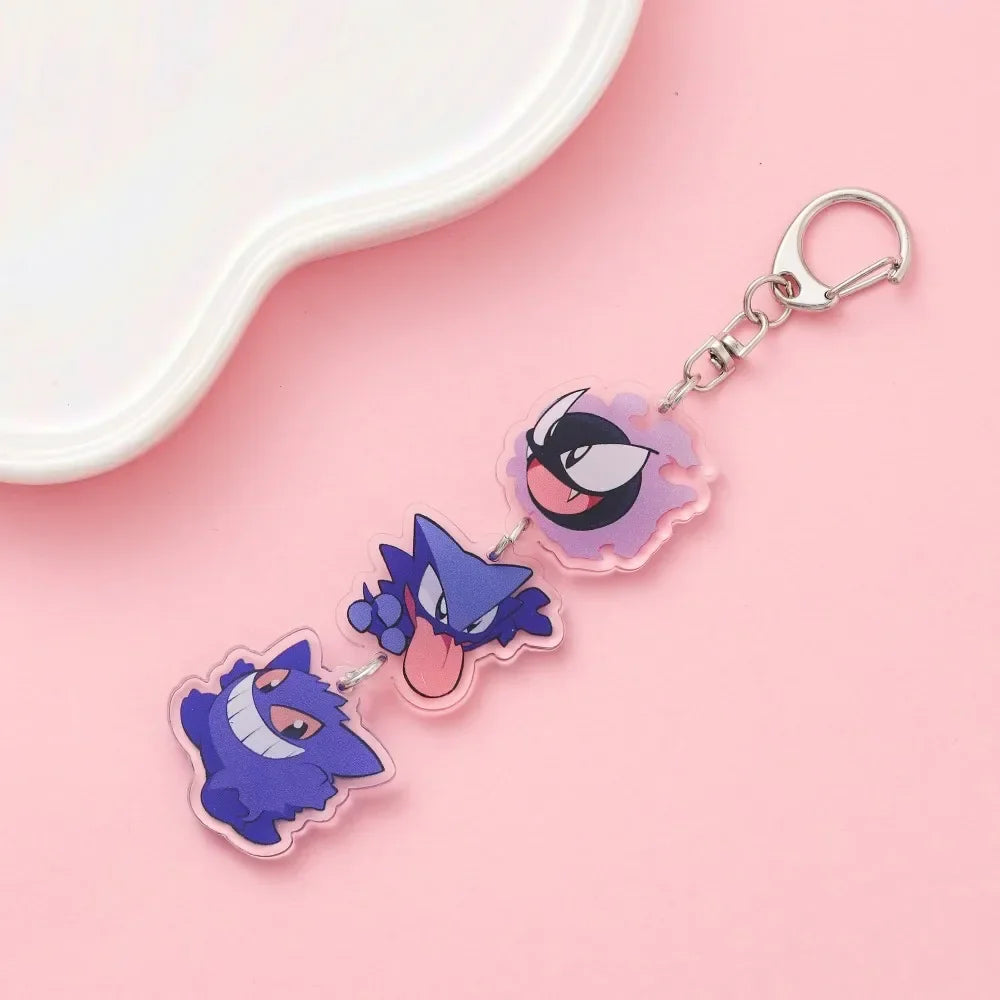Cute Anime Acrylic Keychain Accessory Cartoon Car Bag Pendant Gift for Friends Fans
