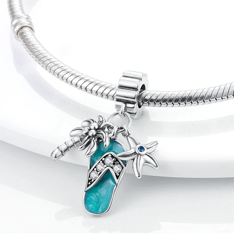 Fit 925 Sterling Silver Bow Perfume Bottle Pink Charms Beads for Women DIY Jewelry Gifts