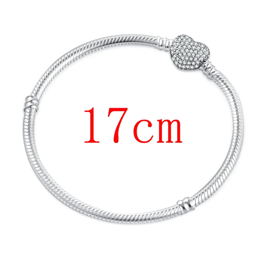 Valentine's Day Red Apple Dangle Charm Bead in 925 Sterling Silver for Women's Heart Bracelet Jewelry