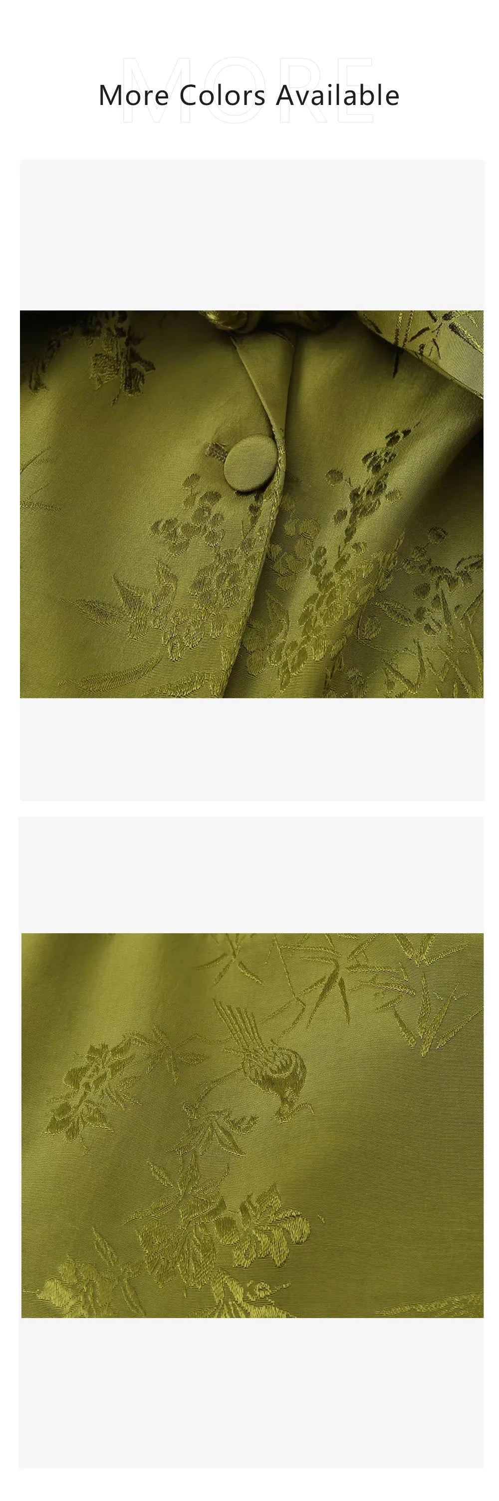 Versatile Women's Jacquard Suit Coat with Bow Decoration and High Waist Straight Leg Pants