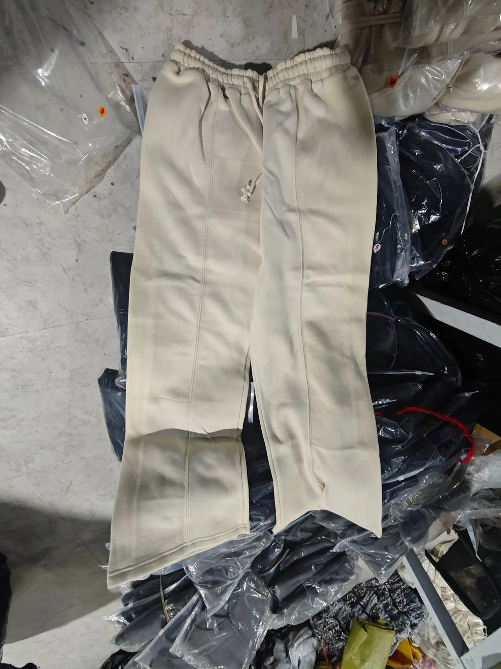 Autumn Women's Thick Hoodie Coat with Drawstring High Waist Loose Casual Pants Set Soft Fleece Lined Streetwear