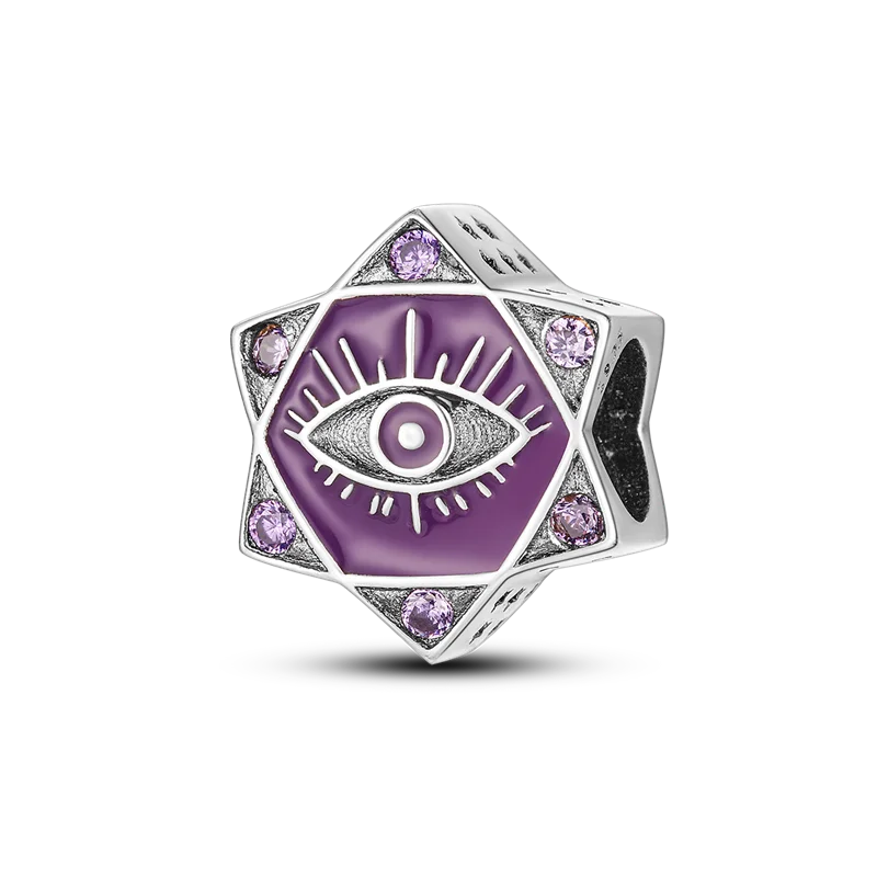 925 Silver Devil's Eye Charms Beads for Women DIY Jewelry Making