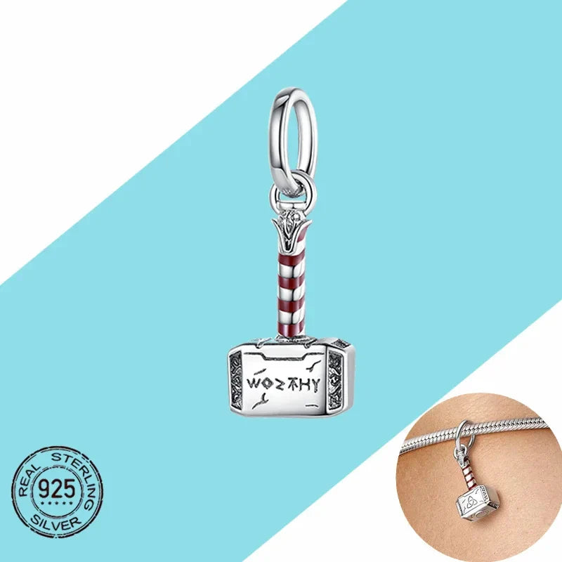 925 Sterling Silver Disney Pendant Beads for DIY Bracelets Perfect Women's Fashion Gift