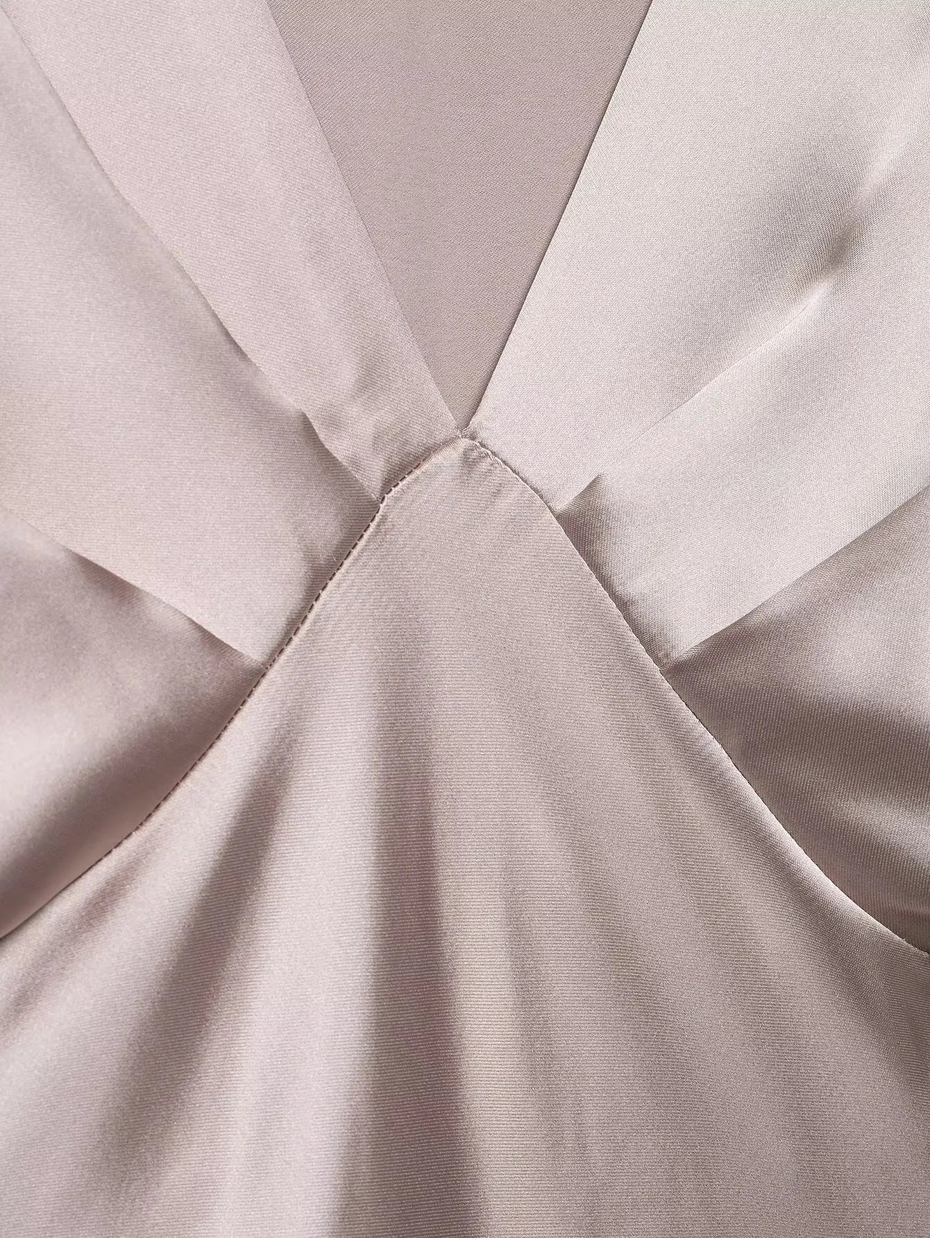 Satin V Neck Long Dress For Women Elegant Party Gown