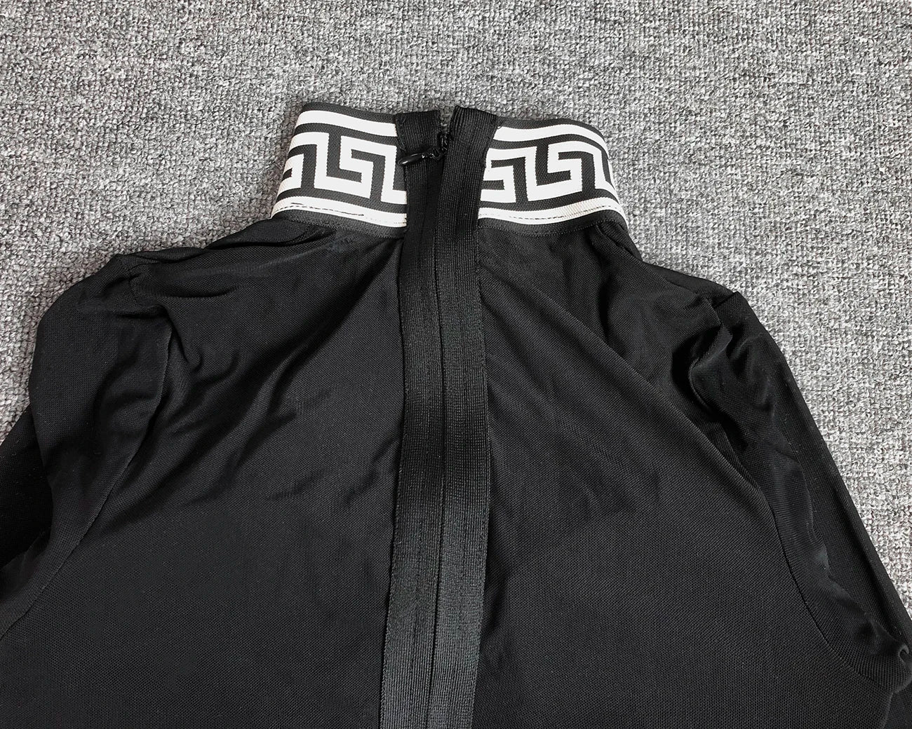 Black Mesh Bandage Dress for Women Long Sleeve Bodycon