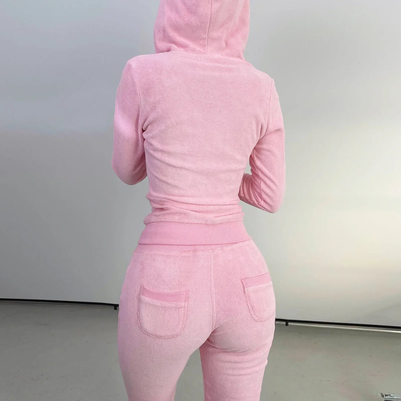 Women Thick Fleece 3 Piece Jogger Sweatsuit Set with Sweatpants, Vest and Hoodie for Fall and Winter