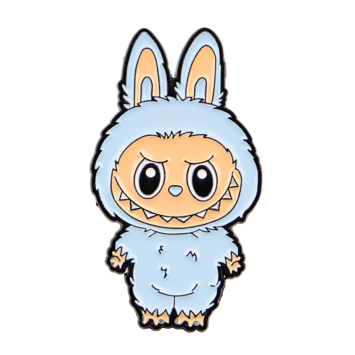 Cute Monster Enamel Pins for Cartoon Anime Lovers - Genie Pin Badge for Backpacks, Lapel Brooch, and Fashion Accessories