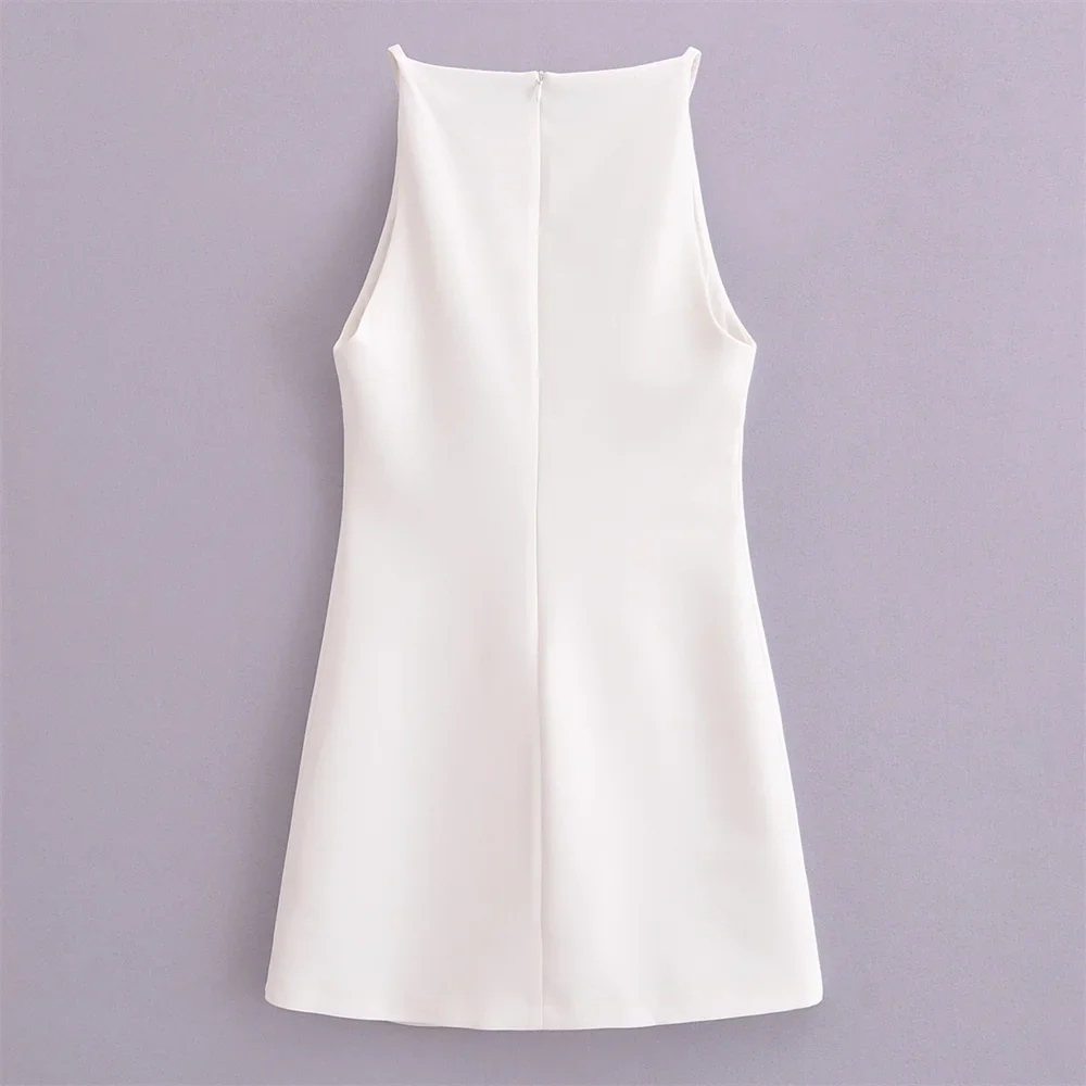 Elegant Women's Sleeveless Dress Slim Fit For Spring