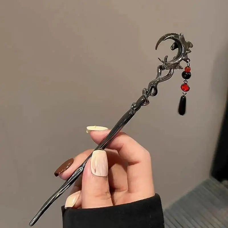 Chinese Style Vintage Butterfly Flower Hair Stick with Tassels for Women Hair Accessories