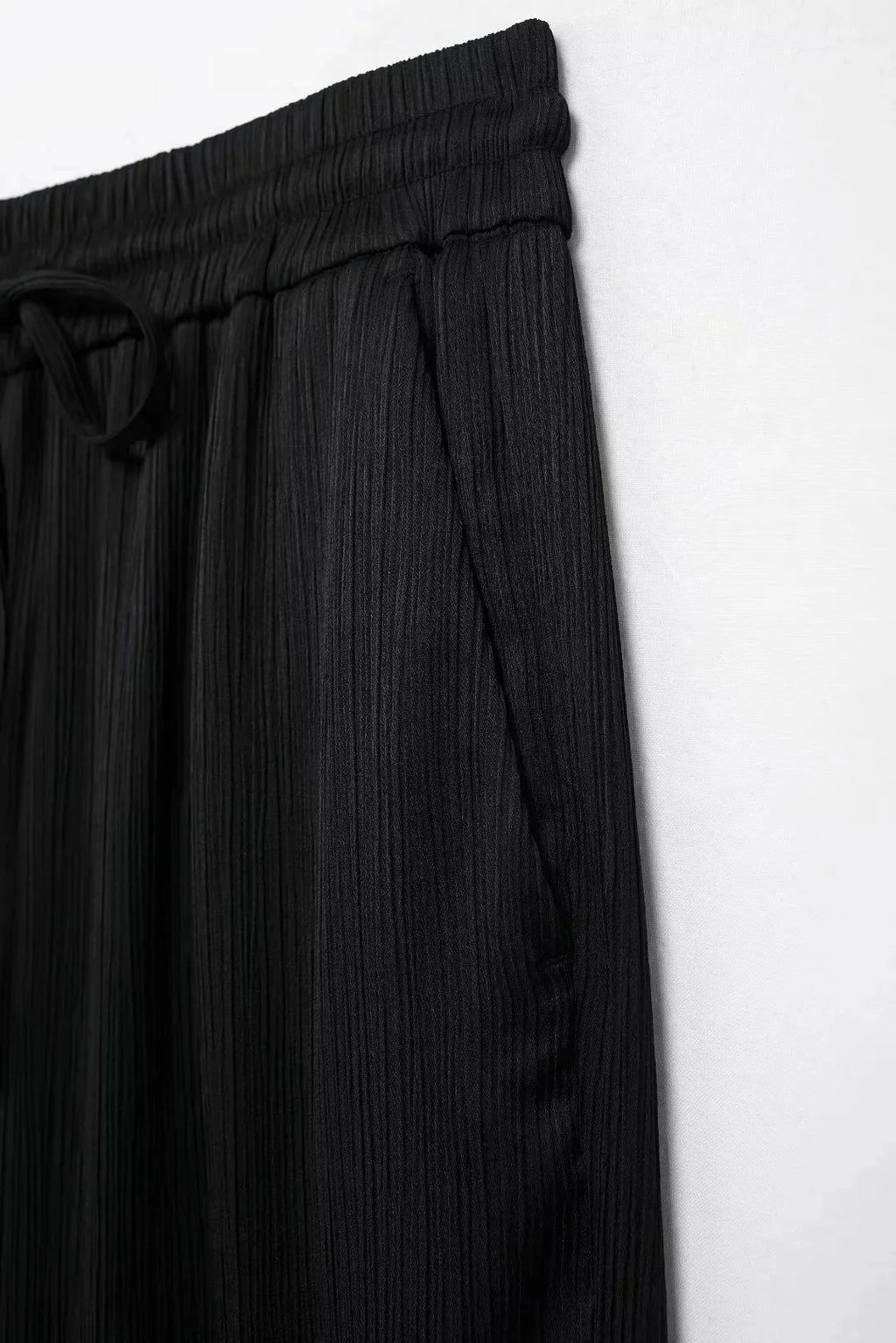 Trendy Women's Cozy Suit Set with Double Breasted Coat and Wide Leg Pants