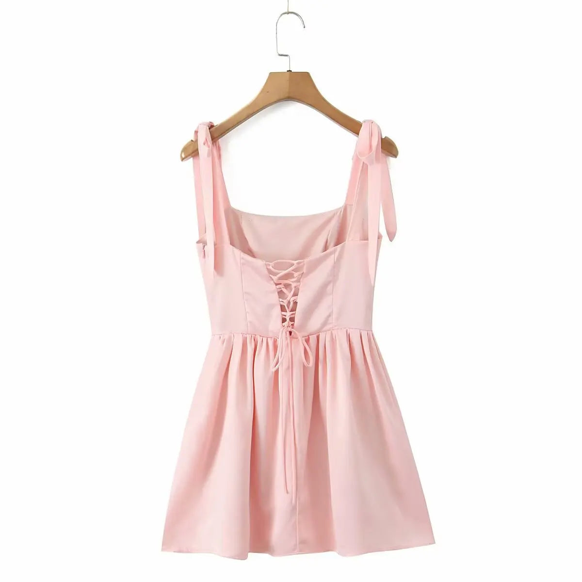 Summer Bow Bandage Mini Dress Women Strapless Bodycon Party