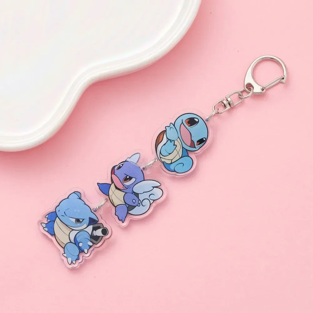 Cute Anime Acrylic Keychain Accessory Cartoon Car Bag Pendant Gift for Friends Fans