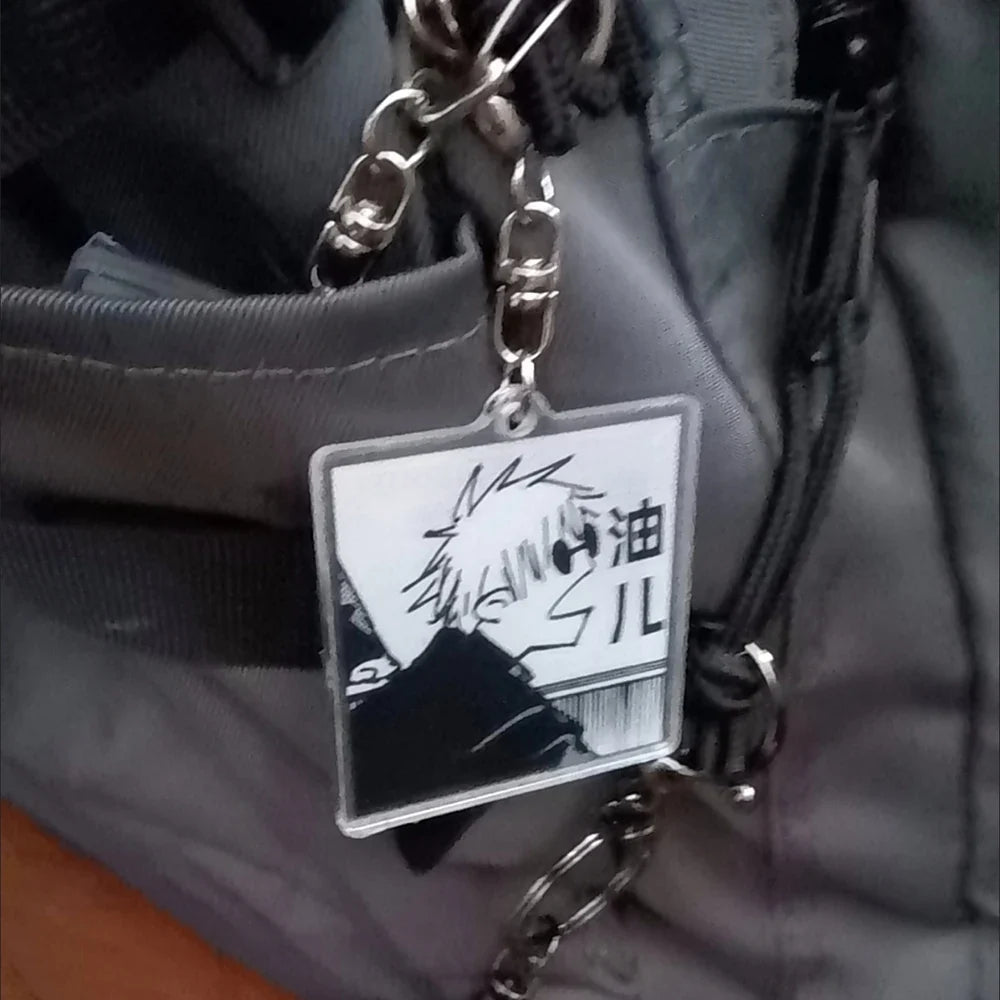 Anime Keychain Satoru Gojo and Geto Suguru Acrylic Pendant Cute Backpack Accessory