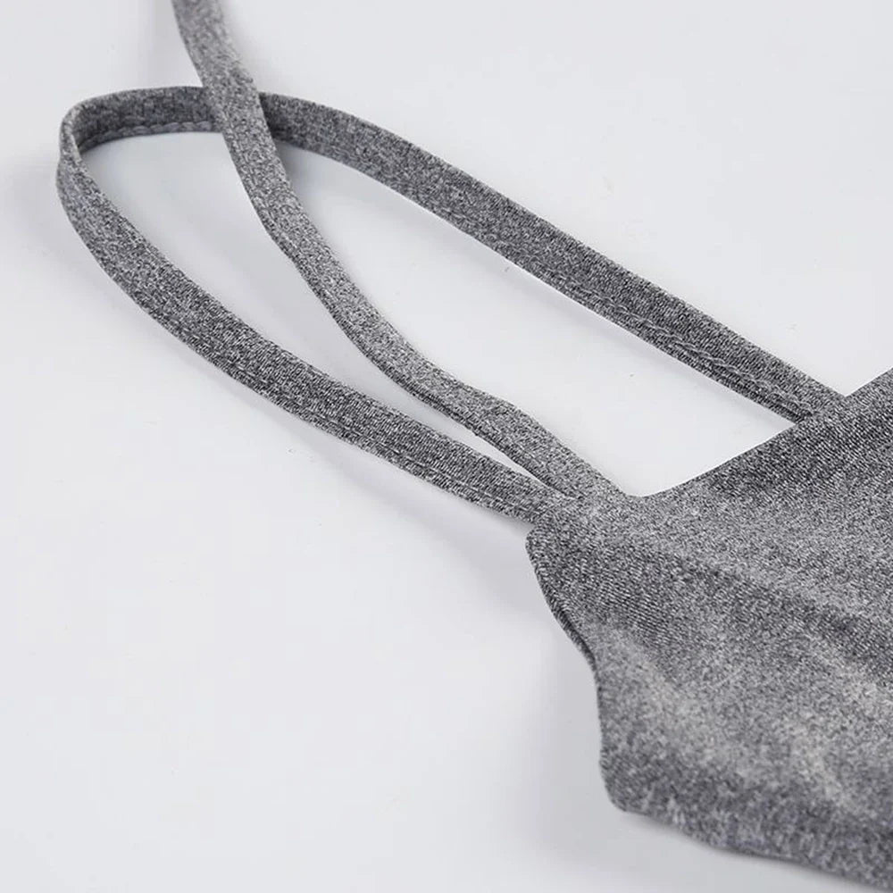 Womens Sexy Bodycon Skinny Yoga Playsuit One Piece Spaghetti Strap Camisole Romper Stretch Fitness Activewear