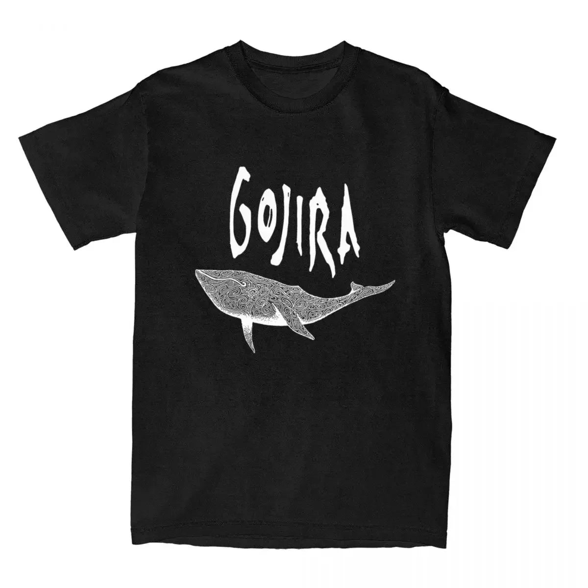 Women's Gojiras Rock Band Vintage Short Sleeve T Shirt with Round Collar