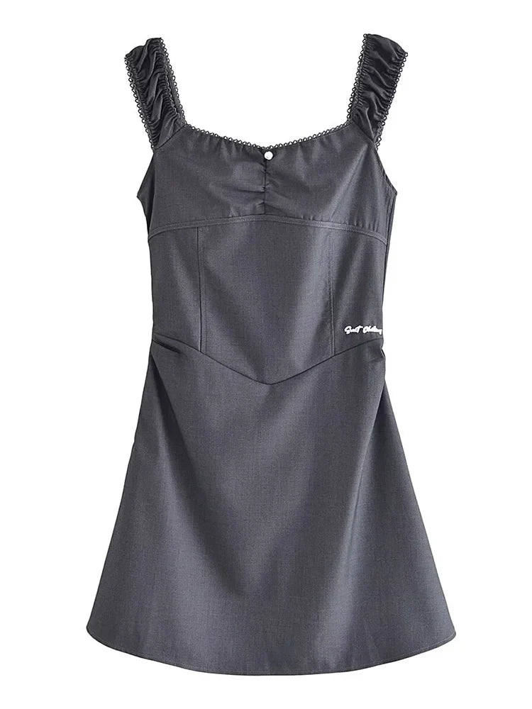 Trendy One Shoulder Short Dress For Women Summer Chic Dress