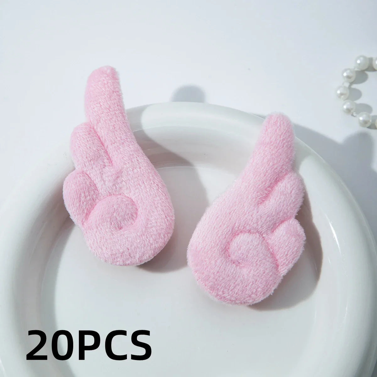 2Pcs Angel Wing Hair Clips Cute Plush Barrettes for Girls Party Wedding Birthday Accessories