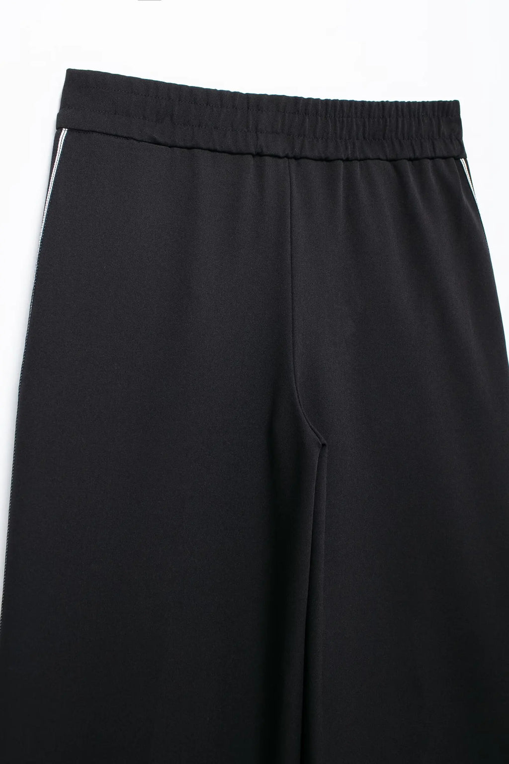 Women Casual Sports Suit with Side Stripe Long Sleeve Zipper Jacket and Wide Leg Pants