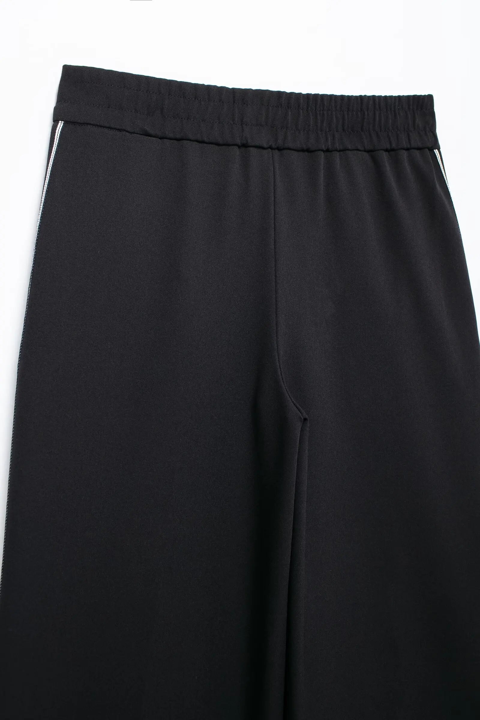 Women Casual Sports Suit with Side Stripe Long Sleeve Zipper Jacket and Wide Leg Pants